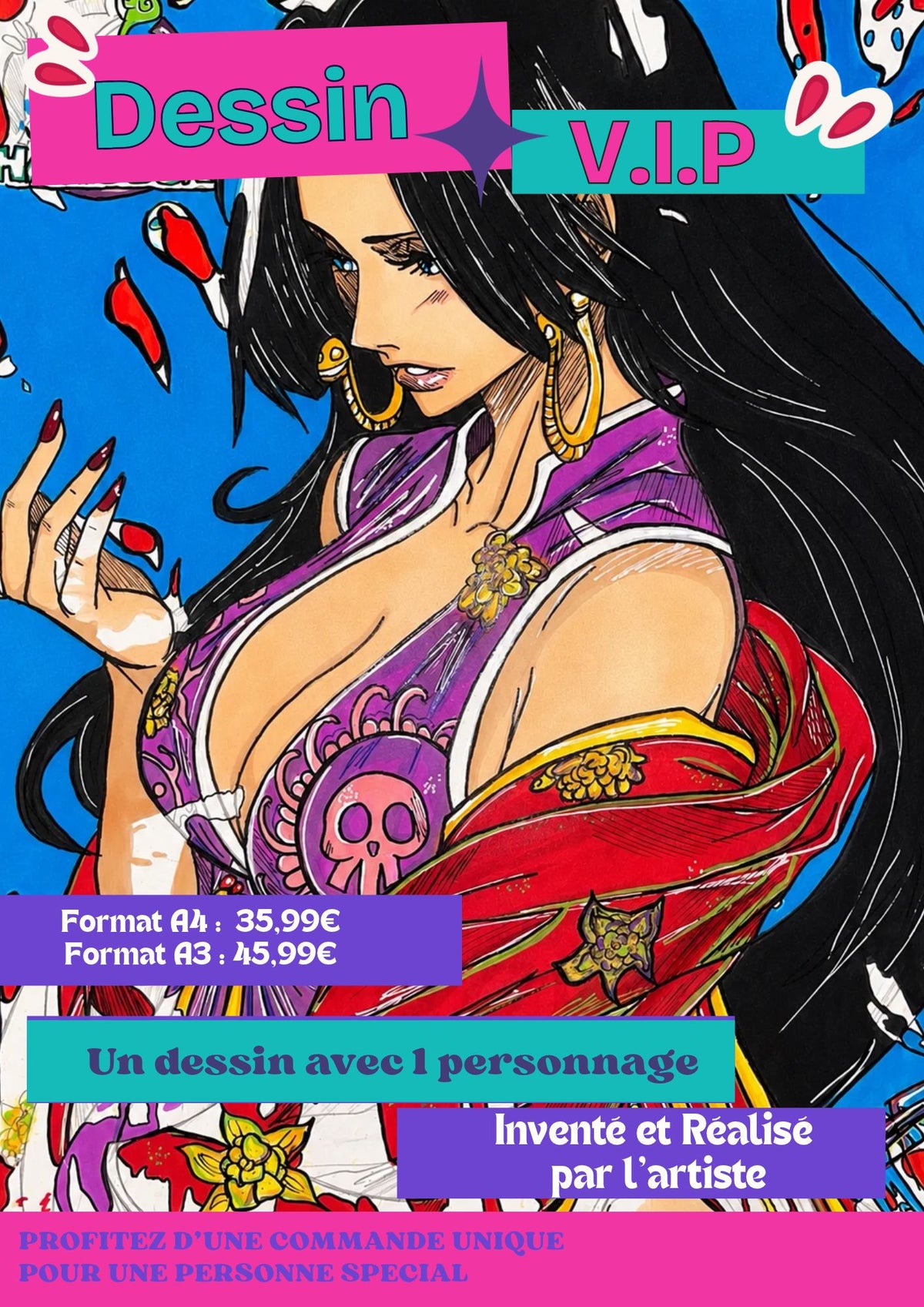 Dessin V.I.P (pour 1 personnage )