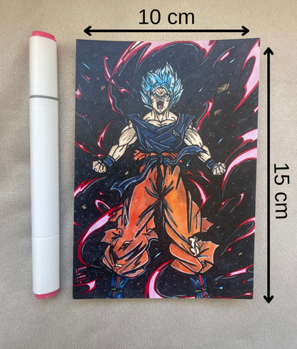 Petite Carte Son-Goku 100%Made-In-France