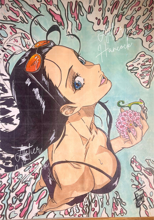 Poster Nico Robin 100% Made-In-France
