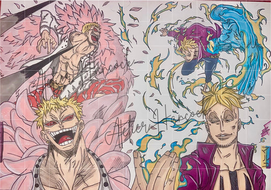 Poster Marco VS Doflamingo 100% Made-In-France