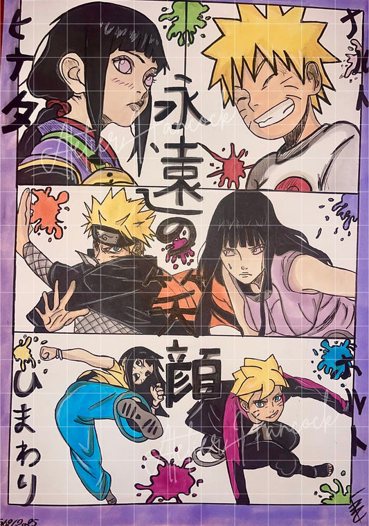 Poster Naruto & Hinata 100% Made-In-France