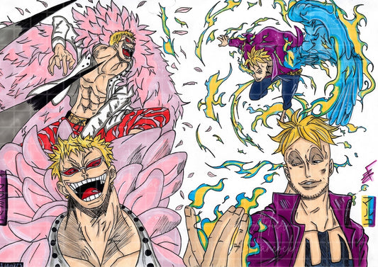 Poster Marco VS Doflamingo 100% Made-In-France