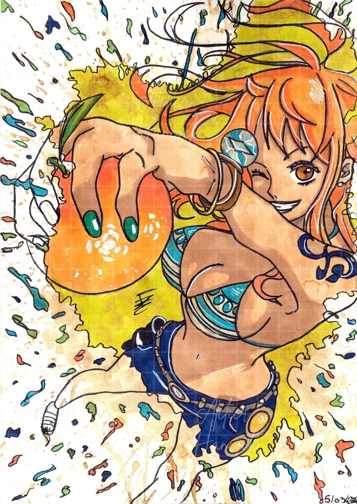 Poster Nami One Piece 100% Made-In-France