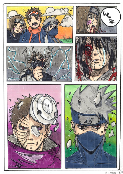 Poster Naruto Shippuden “Obito VS Kakashi“ 100% Made-In-France
