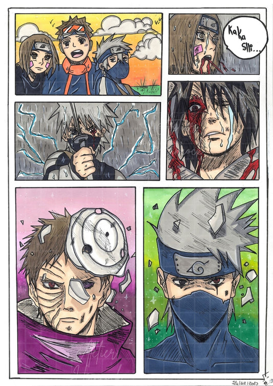 Poster Naruto Shippuden “Obito VS Kakashi“ 100% Made-In-France