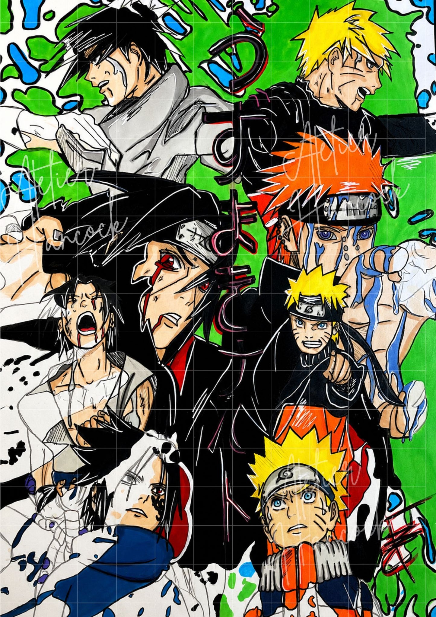 Poster Sasuké & Naruto 100% Made-In-France