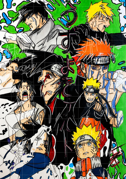 Poster Sasuké & Naruto 100% Made-In-France