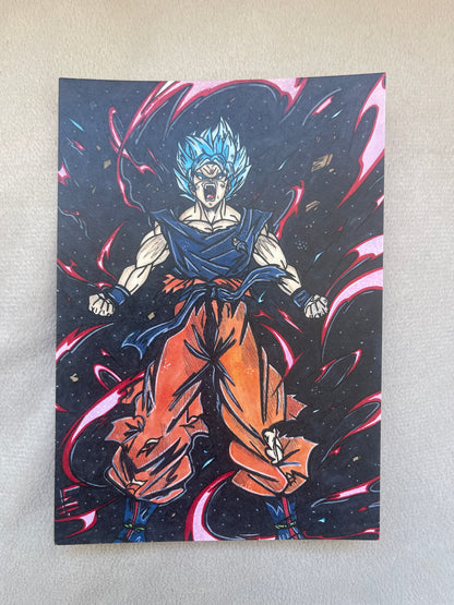 Petite Carte Son-Goku 100%Made-In-France