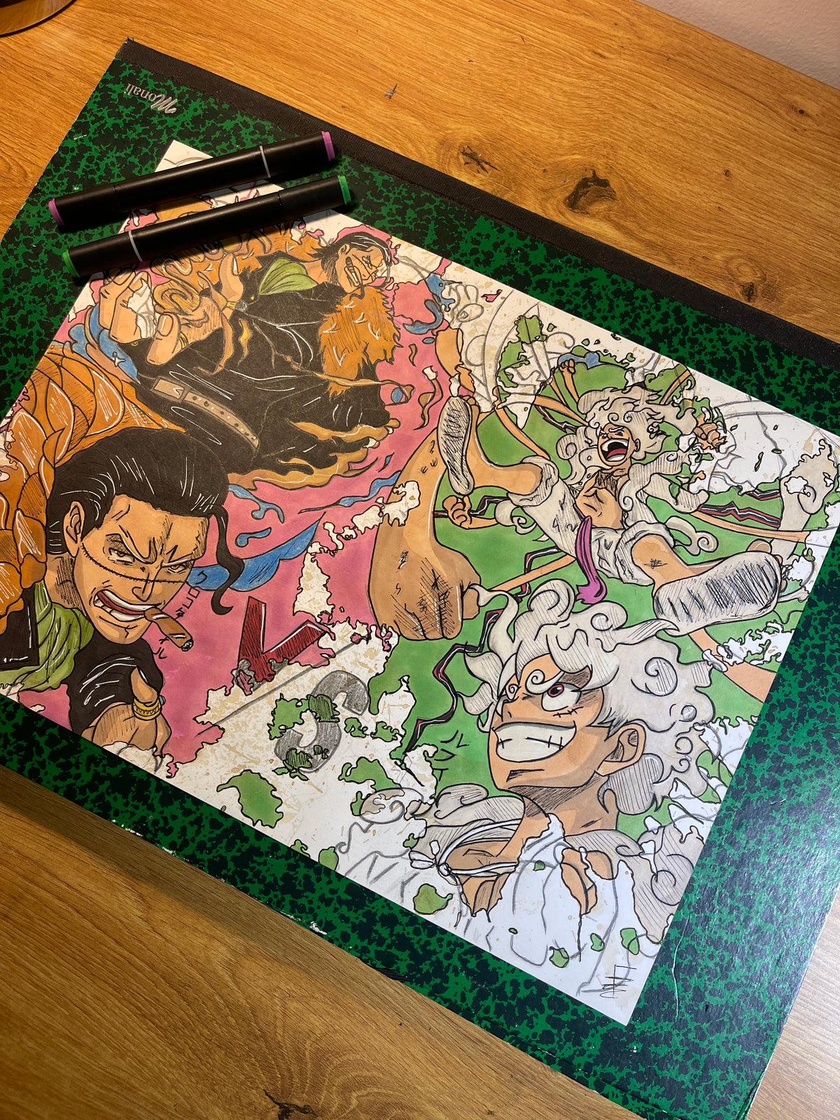 Poster Luffy VS Crocrodile 100% Made-In-France