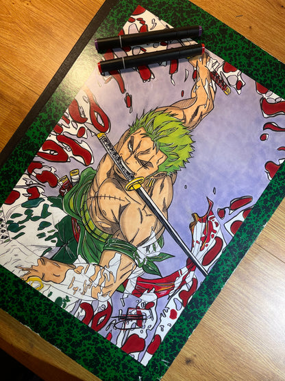 Poster Roronoa Zoro 100 % Made-In-France