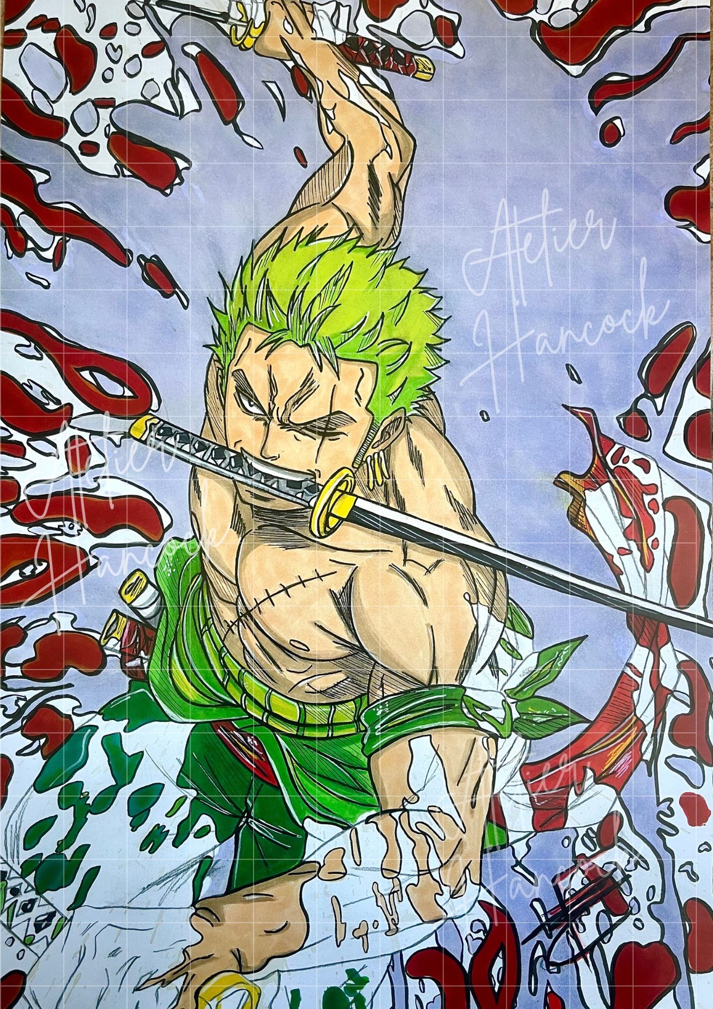 Poster Roronoa Zoro 100 % Made-In-France